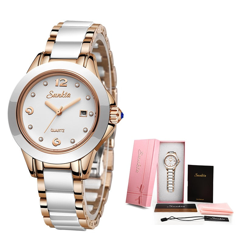 SUNKTA Fashion Watches Waterproof Quartz Watches For Women