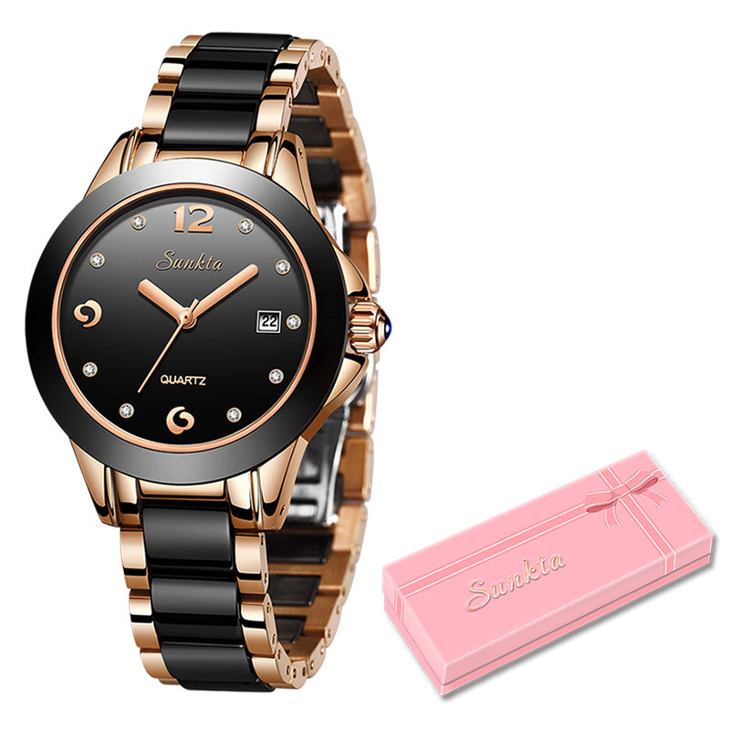 SUNKTA Fashion Watches Waterproof Quartz Watches For Women